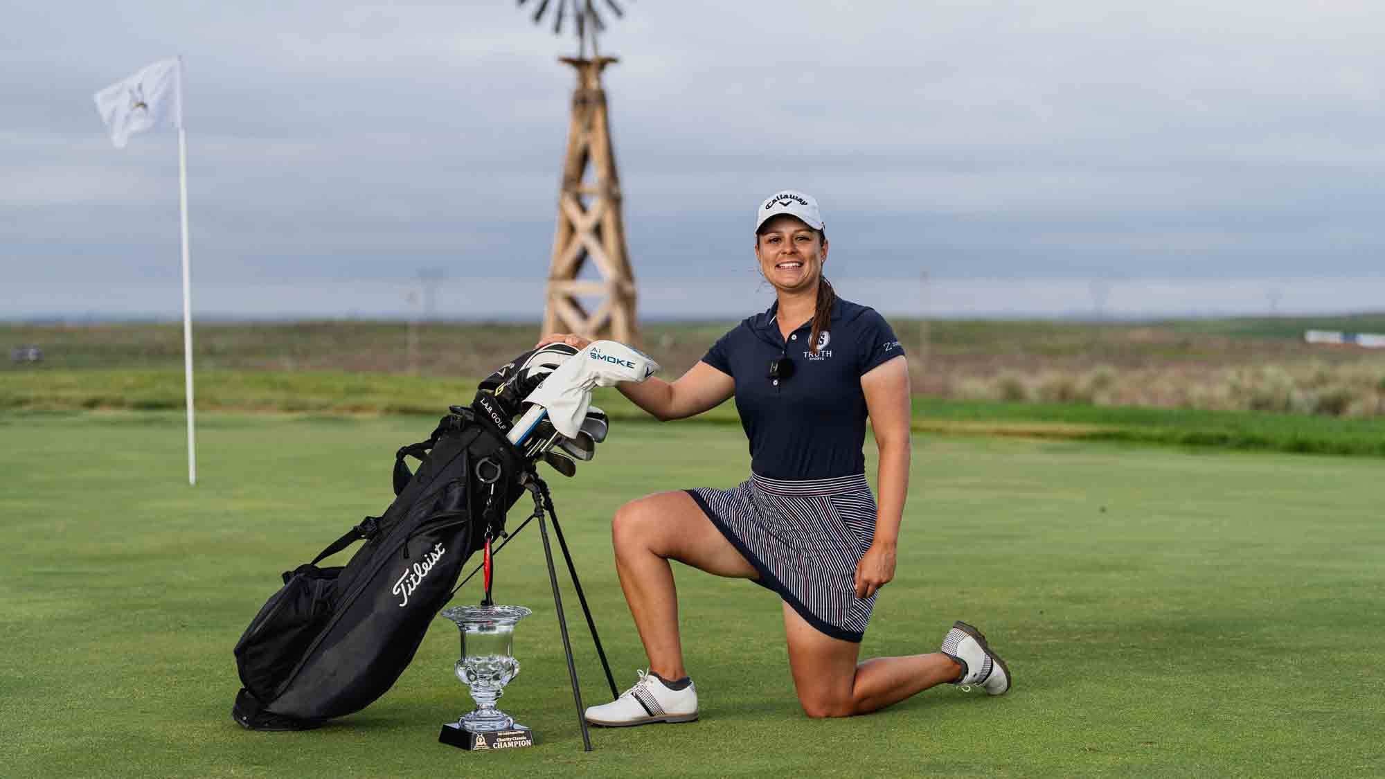 Kathleen Scavo during the final round of the Dream First Bank Charity Classic