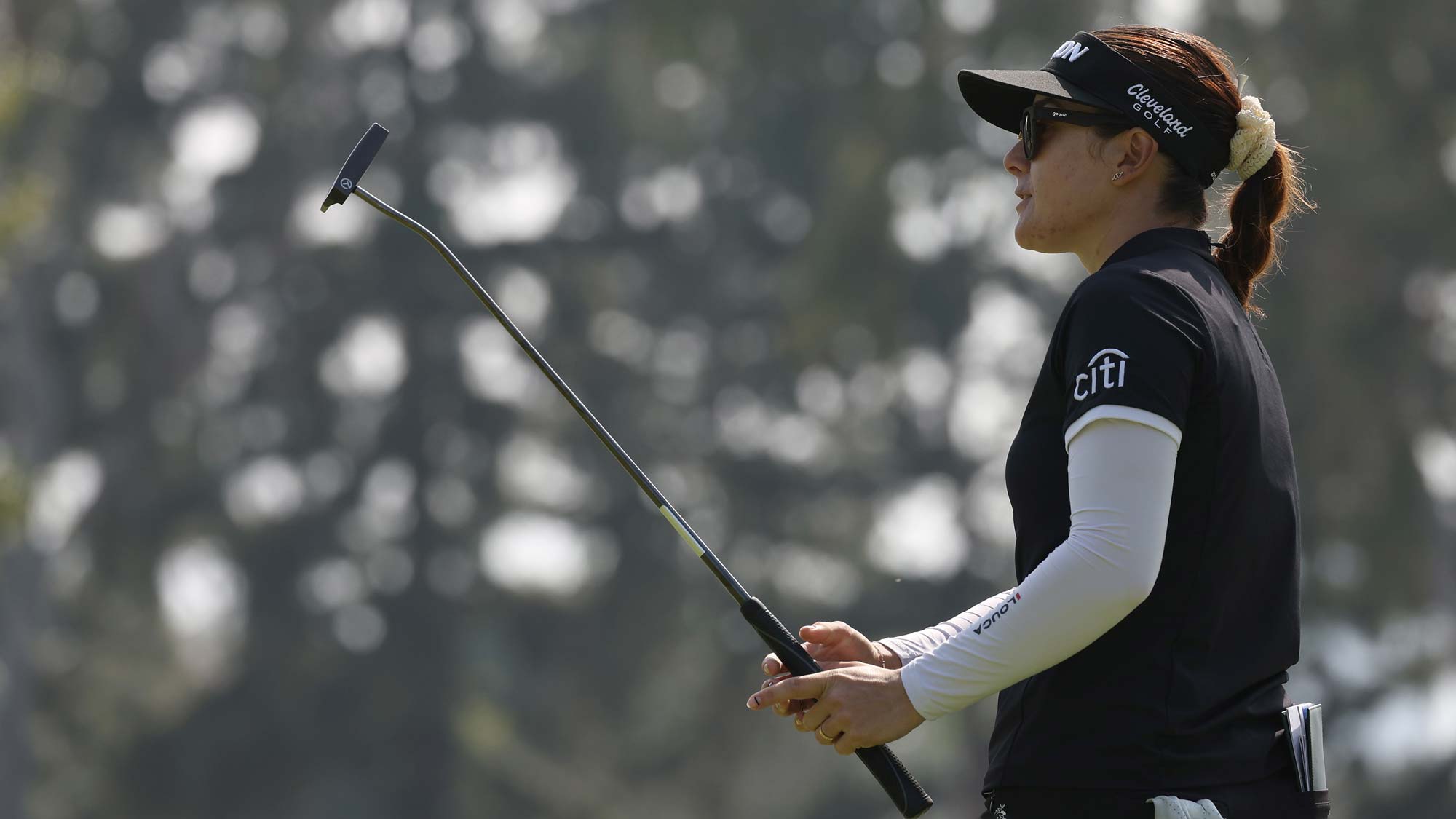 Hannah Green of Australia looks on from the ninth green during the final round of the JM Eagle LA Championship presented by Plastpro